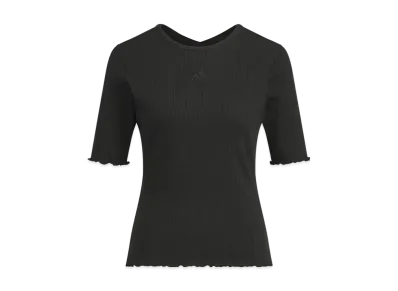 adidas Luxflow Casual Rib T-shirt "Black"