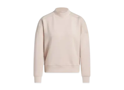 adidas Golf Beyond the Course Cardboard Knit Mockneck Long Sleeve Pullover "Wonder Taupe"