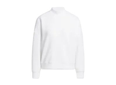 adidas Golf Beyond the Course Cardboard Knit Mockneck Long Sleeve Pullover "White"