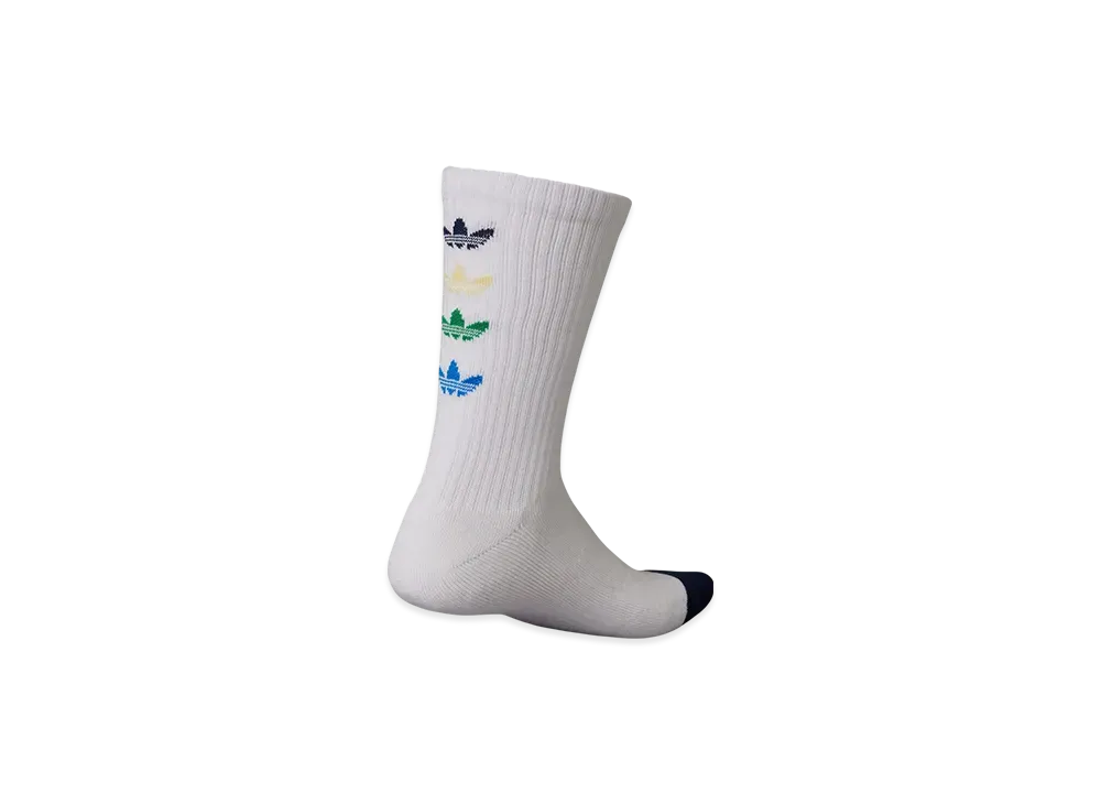 アディダス オリジナルスゴルフ クルー丈 ロゴ クッションソックス "ホワイト"