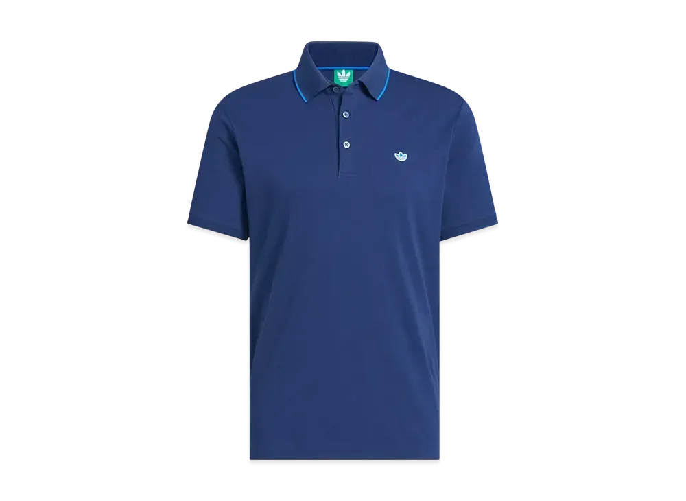 adidas Originals Golf Twist Knit One Point Logo Short Sleeve Polo "Night Indigo"