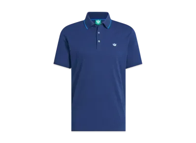 adidas Originals Golf Twist Knit One Point Logo Short Sleeve Polo "Night Indigo"