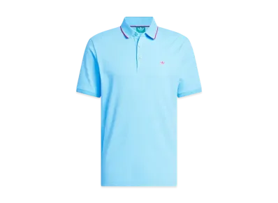 adidas Originals Golf Twist Knit One Point Logo Short Sleeve Polo "Clear Sky"
