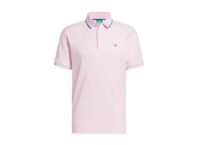 adidas Originals Golf Twist Knit One Point Logo Short Sleeve Polo "Clear Pink"