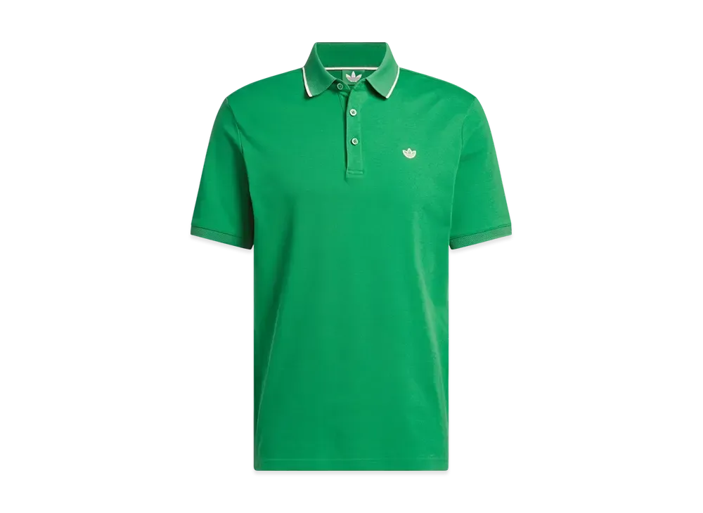 adidas Originals Golf Twist Knit One Point Logo Short Sleeve Polo "Green"
