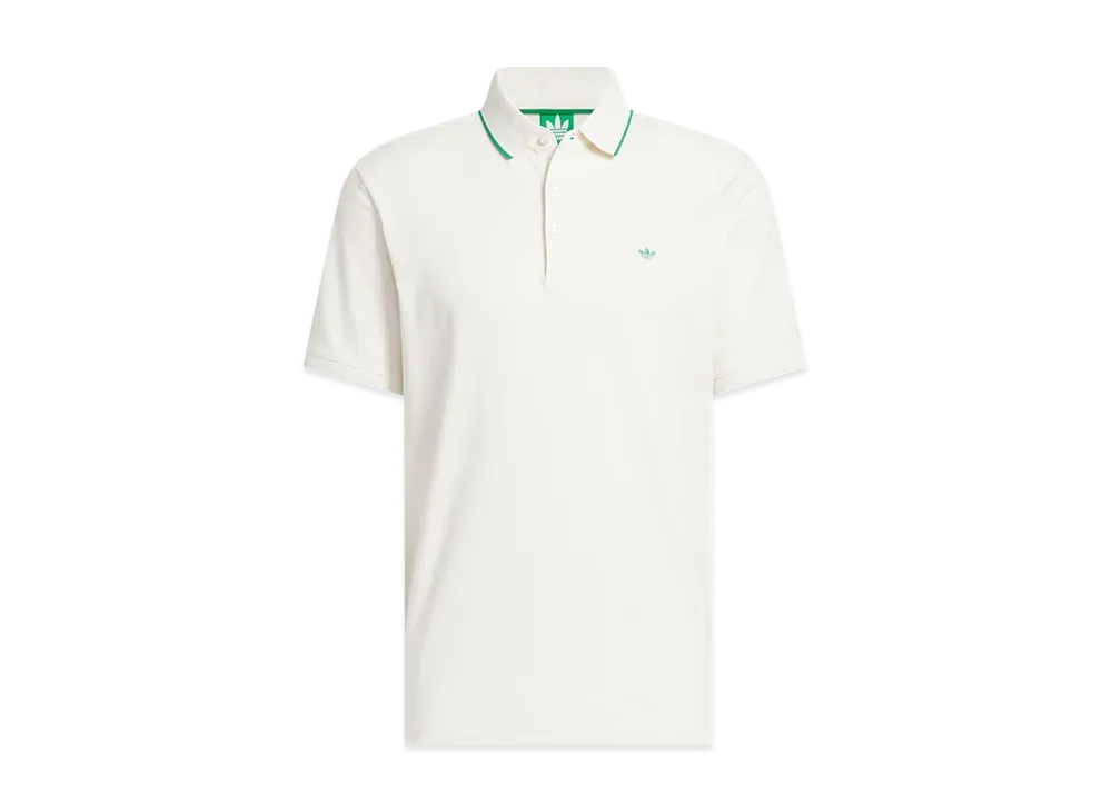 adidas Originals Golf Twist Knit One Point Logo Short Sleeve Polo "White"