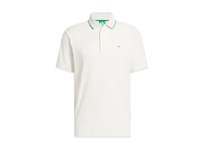 adidas Originals Golf Twist Knit One Point Logo Short Sleeve Polo "White"