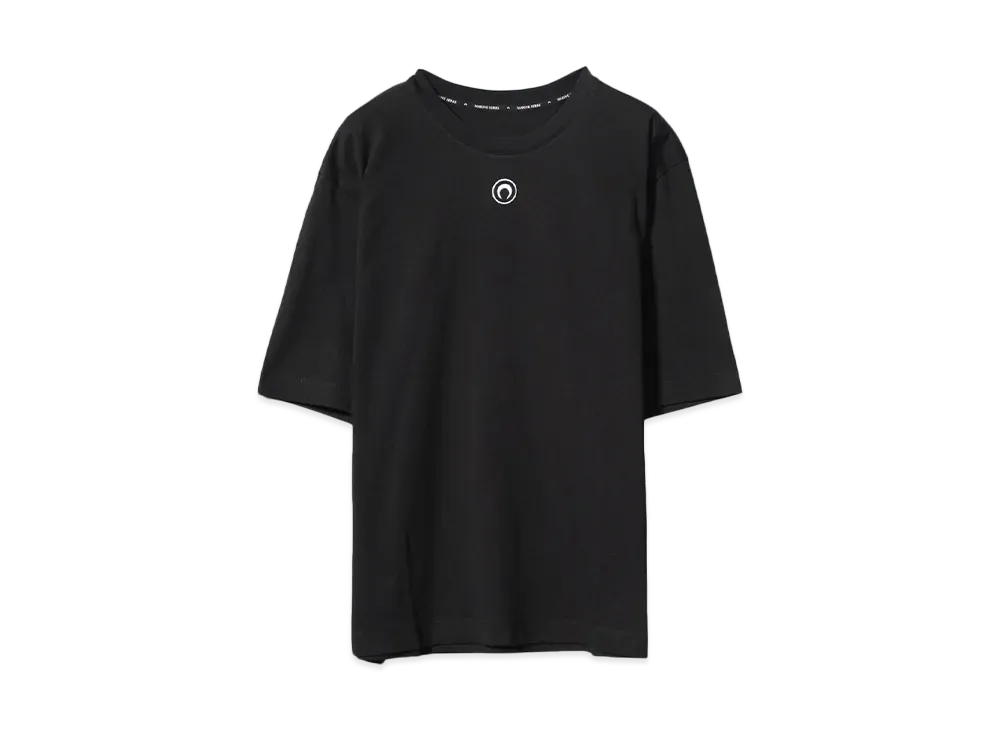 Marine serre MOON LOGO JERSEY LOOSE FIT T-SHIRT "BLACK"