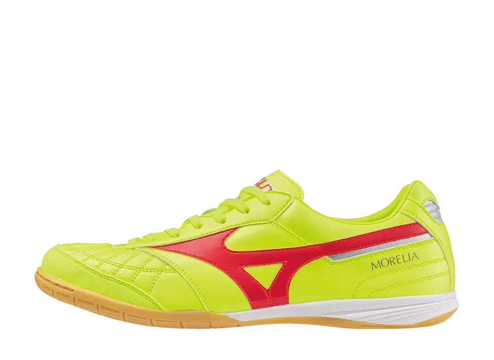ミズノ モレリア サラ ジャパン イン "セーフティーイエロー/フェアリーコーラル"