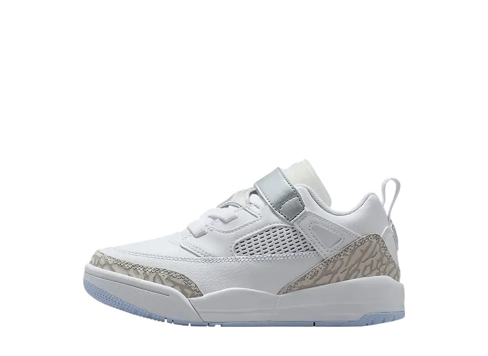 ナイキ PS ジョーダン スパイジーク ロー "ホワイト/メタリックシルバー/ベアリーブルー/ニュートラルグレー" (キッズ)