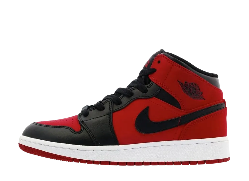Nike GS Air Jordan 1 Mid "Gym Red/Black"