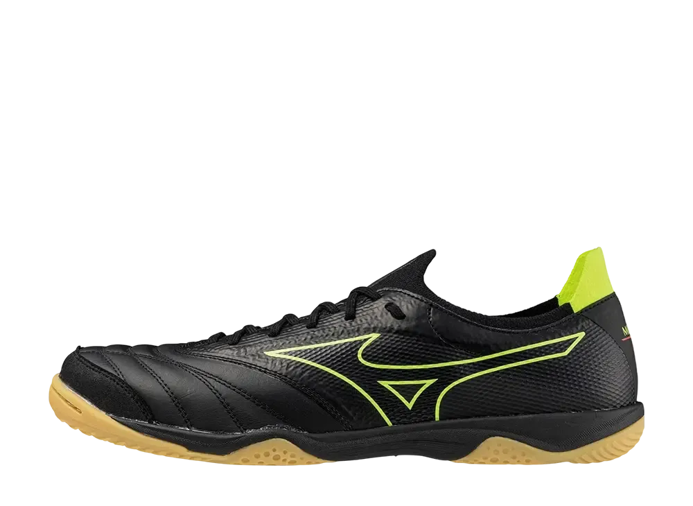 ミズノ モレリアネオ サラ ベータ ジャパン イン "ブラック/セーフティーイエロー"