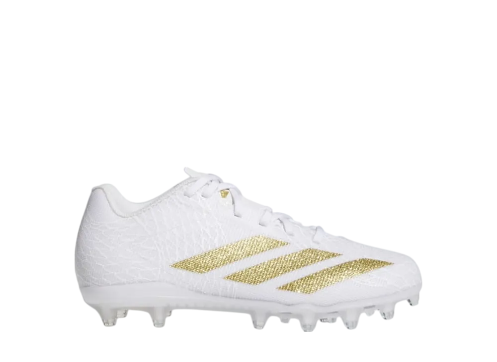 アディダス GS アディゼロ エレクトリック2 エキゾチック スピード フットボールスパイク "クラウドホワイト/ゴールドメタリック" (キッズ)