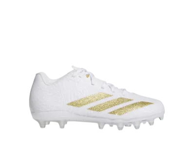 adidas GS Adizero Electric 2 Exotic Speed Football Cleats "Cloud White/Gold Metallic"