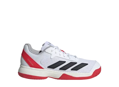 adidas GS Courtflash Tennis "Cloud White/Core Black/Lucid Red"