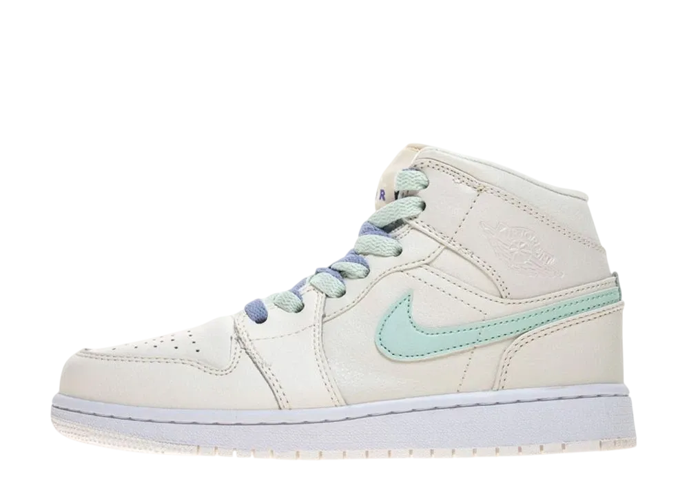 ナイキ エアジョーダン1 ミッド "マルチカラー スウッシュ ファントム (GS)"