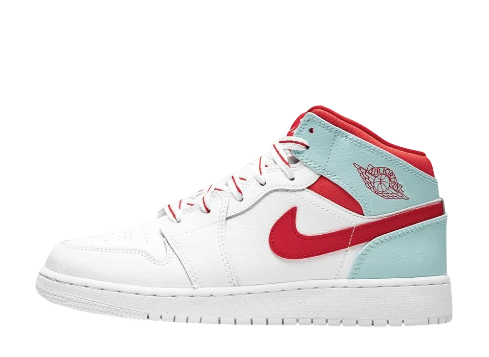 ナイキ GS エアジョーダン1 ミッド "ホワイト トパーズ ミスト"