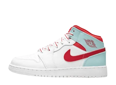 ナイキ GS エアジョーダン1 ミッド "ホワイト トパーズ ミスト"