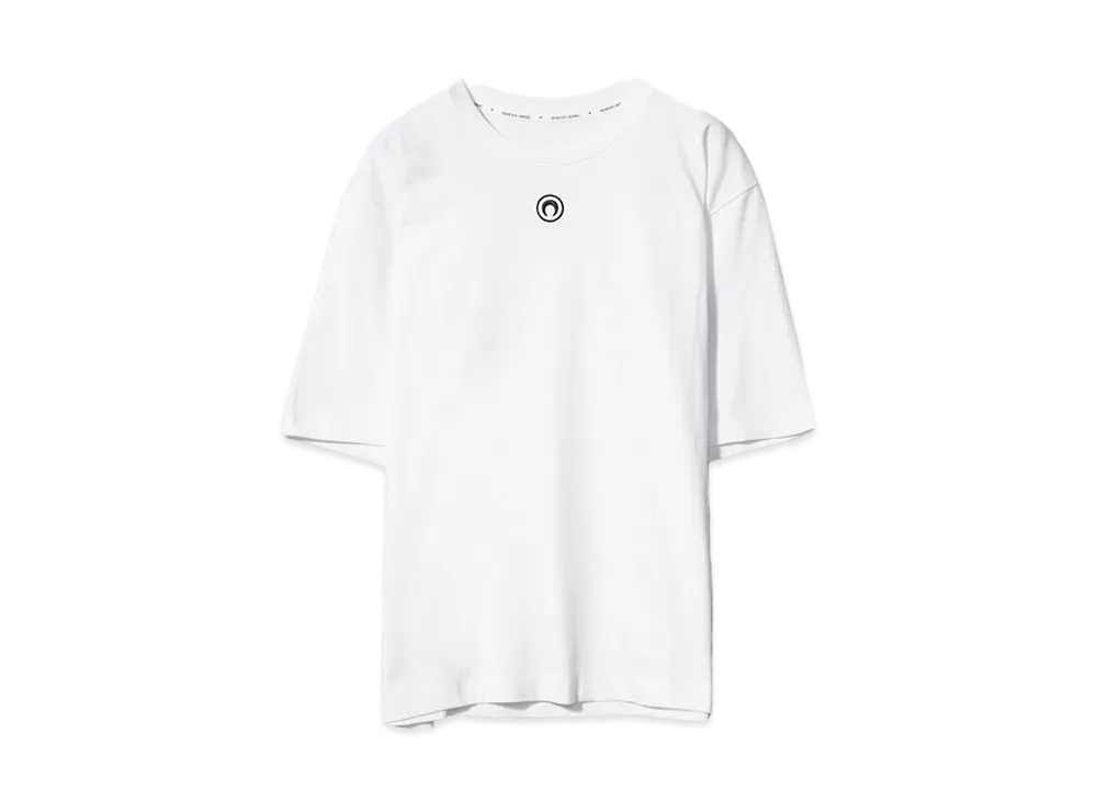 Marine serre MOON LOGO JERSEY LOOSE FIT T-SHIRT "WHITE"