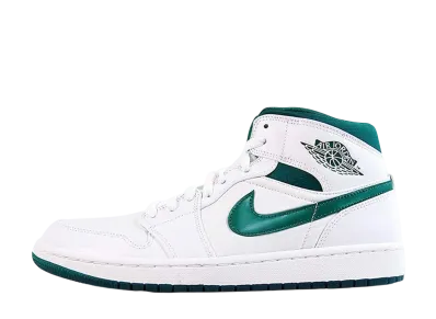 Nike Air Jordan 1 Mid "White/Mystic Green"