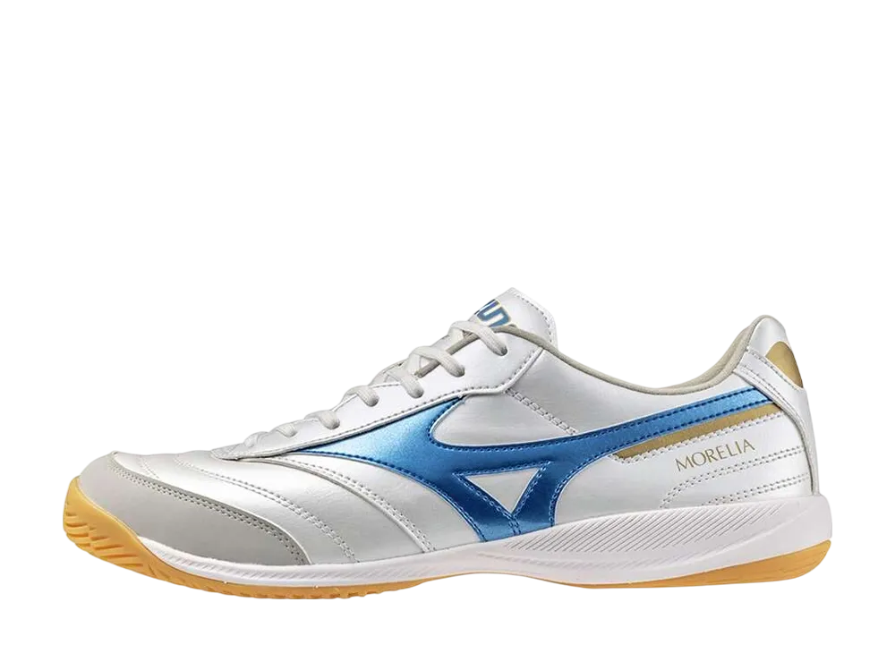 ミズノ モレリア サラ プロ イン "スーパーホワイトパール/レーザーブルー"