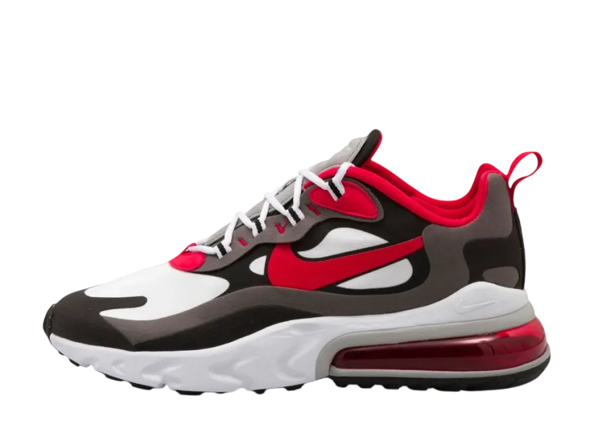 NIKE AIR MAX 270 REACT BLACK IRON GREY UNIVERSITY REDの新品 NIKE AIR MAX 270 REACT BLACK IRON GREY UNIVERSITY REDの新品