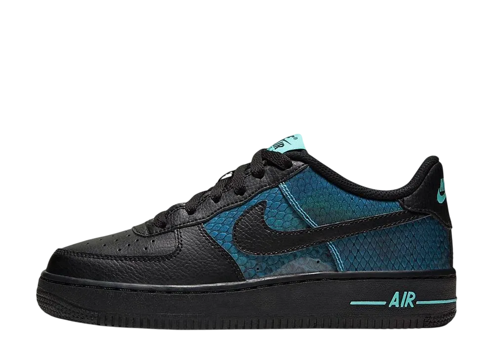 Nike GS Air Force 1 Low "Dragon Scales Black"