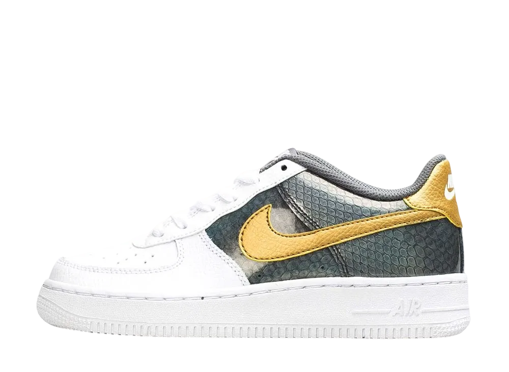 ナイキ エアフォース ロー "ドラゴン スケールズ ホワイト (GS)"