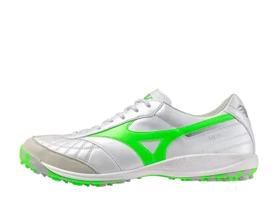 ミズノ モレリア サラ ジャパン TF "スーパーホワイトパール/ネオングリーン"