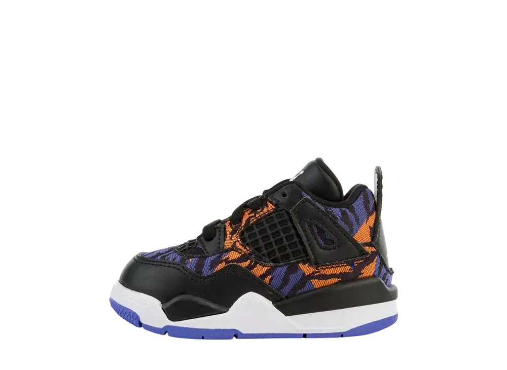 ナイキ TD エアジョーダン4 レトロ "ブラック/ラッシュバイオレット"(キッズ)