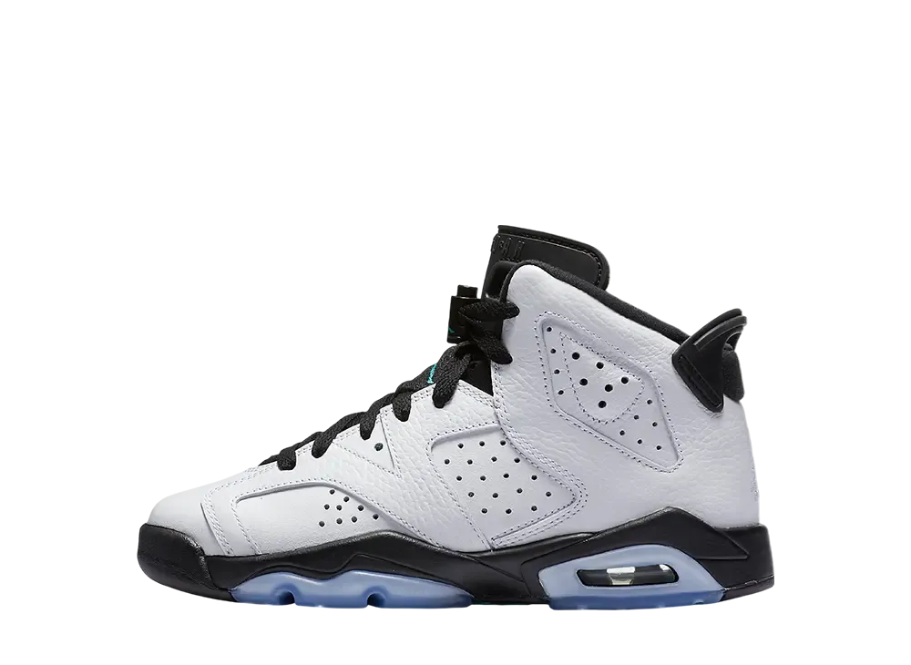 Nike GS Air Jordan 6 Retro "White/Jade Black"