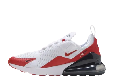 NIKE AIR MAX 270 WHITE ANTHRACITE UNIVERSITY RED