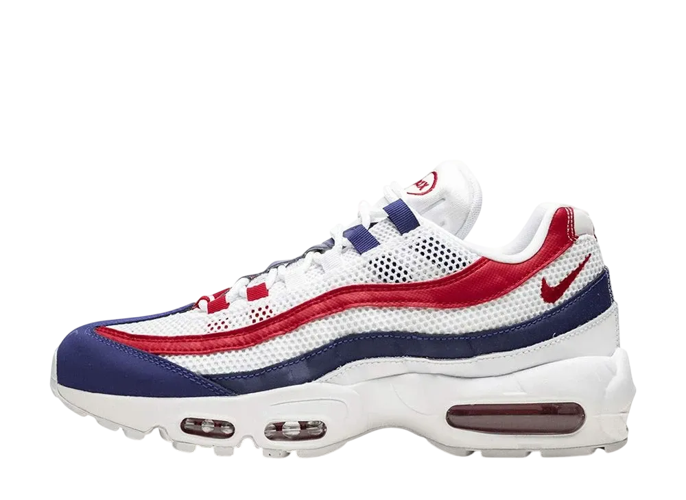 Nike Air Max 95 "White Deep/Royal Blue/Gym Red"