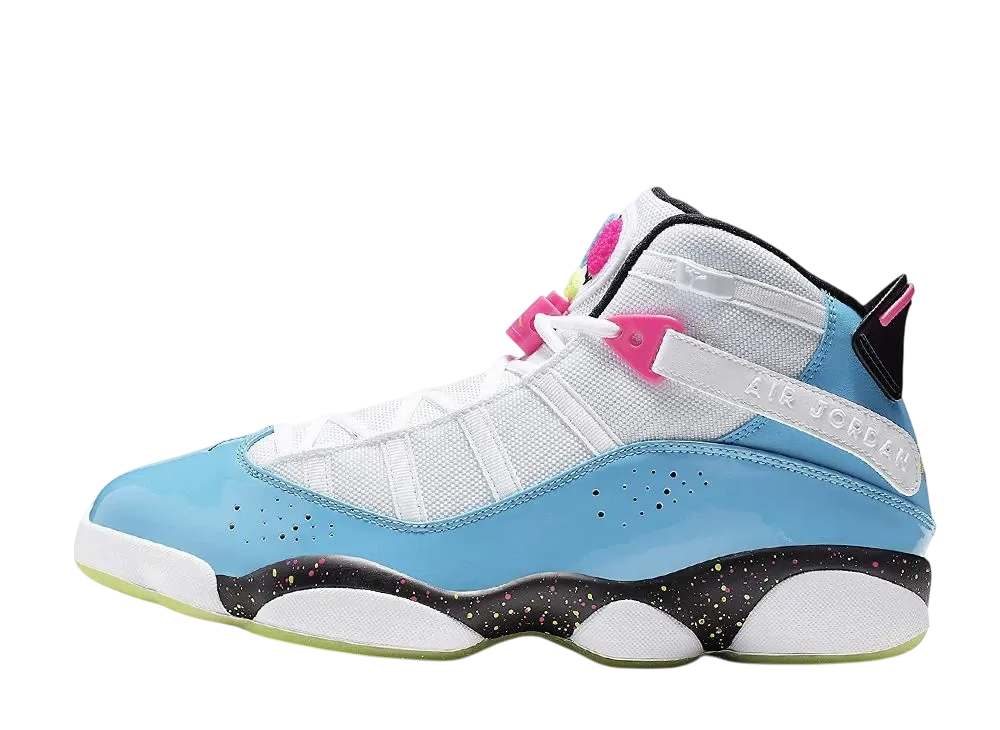 Nike Air Jordan 6 Rings "White/Light Blue/Fury Cyber"
