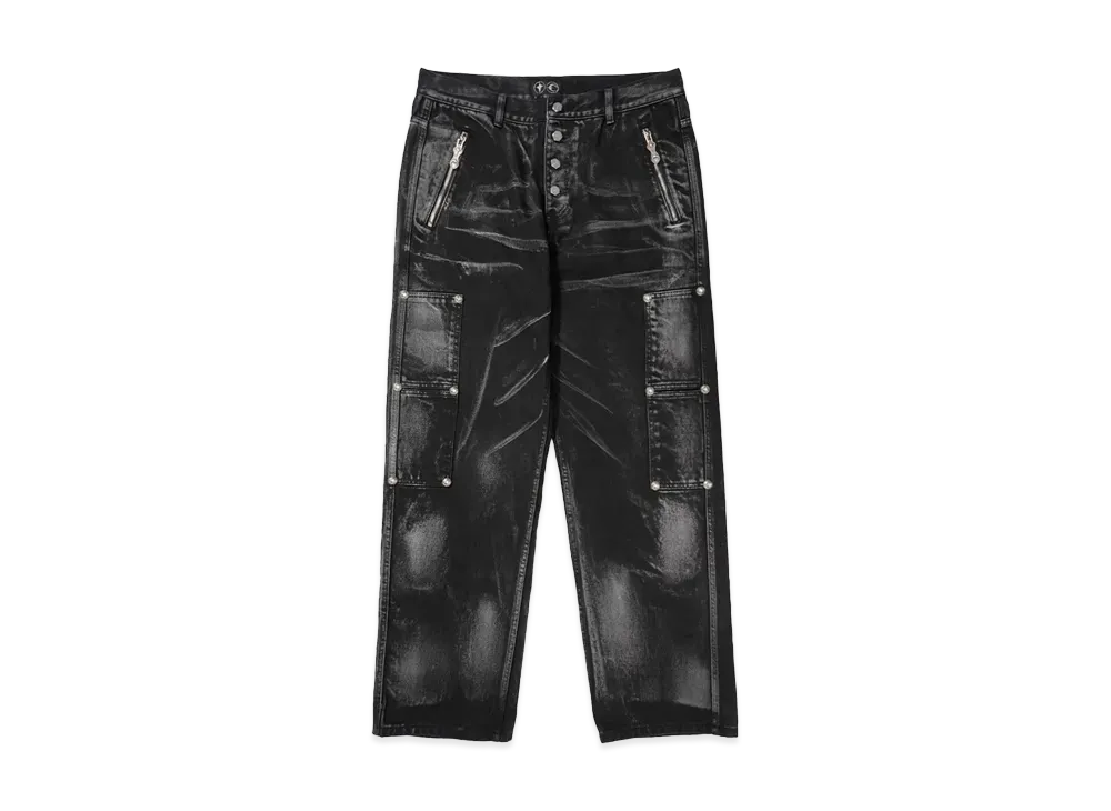 THUG CLUB Leave a Trace Denim Pants "BLACK"