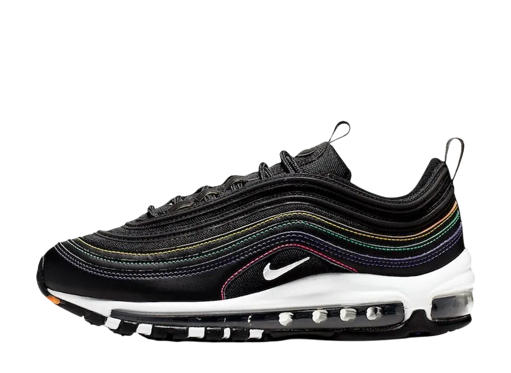 ナイキ ウィメンズ エアマックス 97 "ブラック マルチ ステッチ"