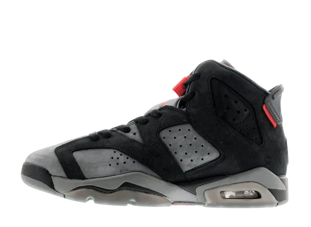 Paris Saint-Germain (PSG) × Nike GS Air Jordan 6 Retro "Iron Grey/Infrared 23-Black"