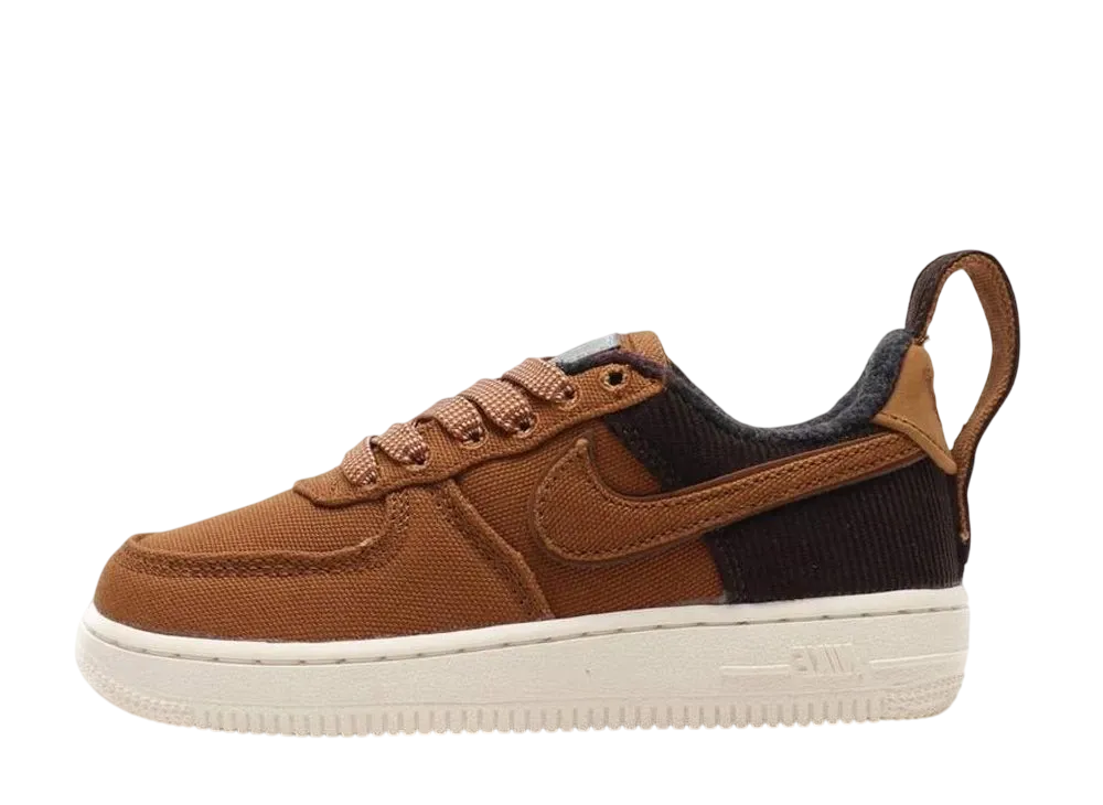 ナイキ TD エアフォース1 ロー カーハートWIP "エールブラウン"(キッズ)