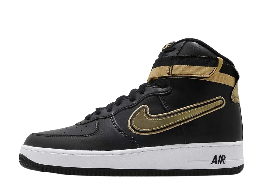 Nike Air Force 1 High NBA ”Black Metallic Gold”