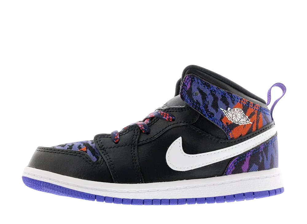 ナイキ TD エアジョーダン1 ミッド "マルチカラー/タイガーストライプ"(キッズ)