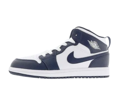 Nike PS Jordan 1 Mid "White/Metallic Gold/Obsidian"