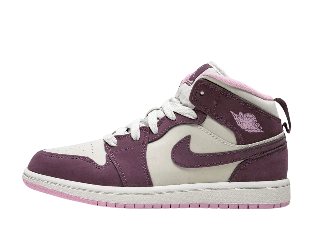 ナイキ PS エアジョーダン1 ミッド "パープルデザートサンド"(キッズ)