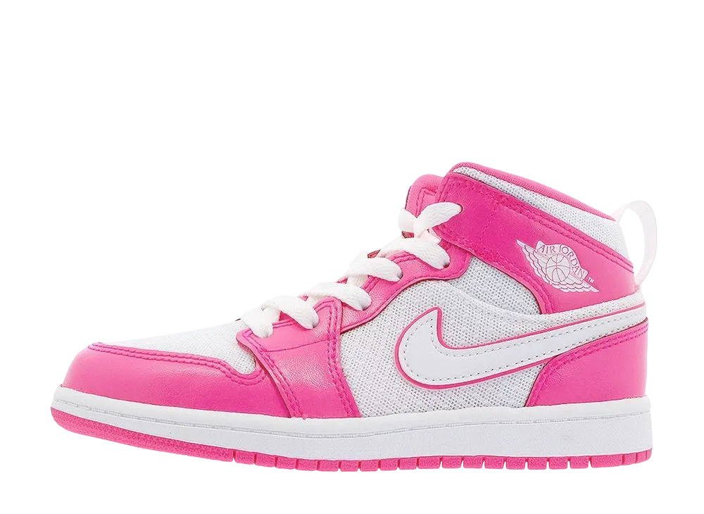 Nike PS Jordan 1 Mid "Hyper Pink/White"
