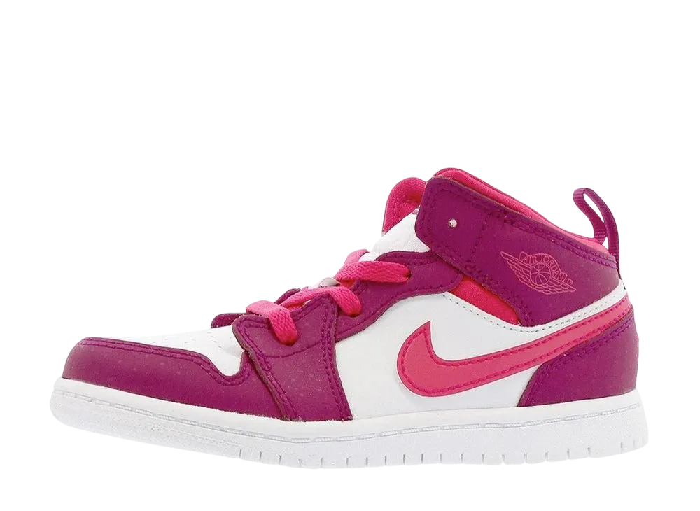 Nike TD Jordan 1 Mid "True Berry/Rush Pink"