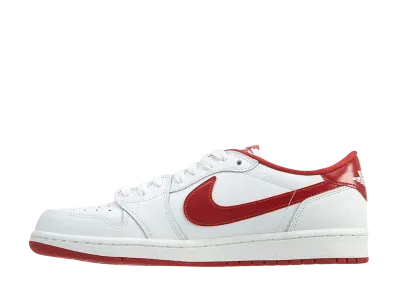 ナイキ エアジョーダン1 ロー "ホワイト バーシティ レッド"