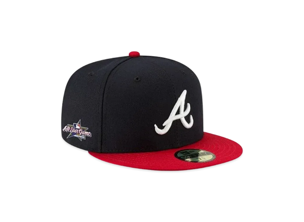 NEW ERA Memorial Patch Collection 59Fifty 2025 MLB All-Star Game Side Patch Atlanta Braves "Navy/Red"