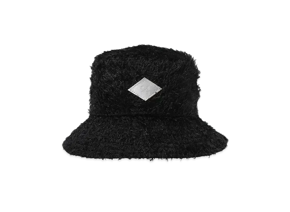 el conductorH SHAGGY MATERIALS BUCKET HAT "BLACK"