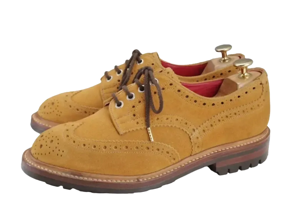 Tricker’s x JUNYA WATANABE COMME des GARCONS MAN Suede "Light Brown" M5633 Commando Sole