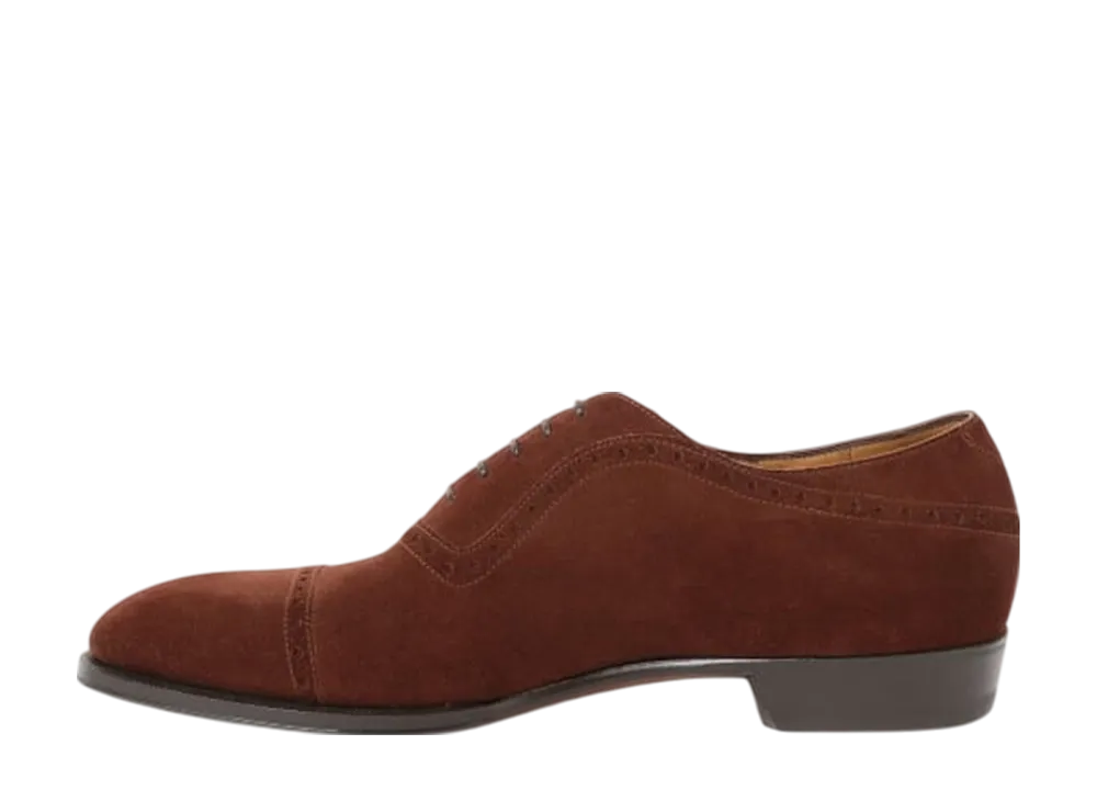 Enzo Bonafe x BEAMS F Bronzino Quarter Brogue Shoes Calf Leather(Suede) "Polo Brown"