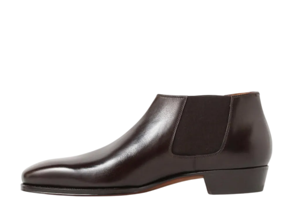 Enzo Bonafe x BEAMS F Cary GrantII Side Elastic Boots Calf Leather "Dark Brown"